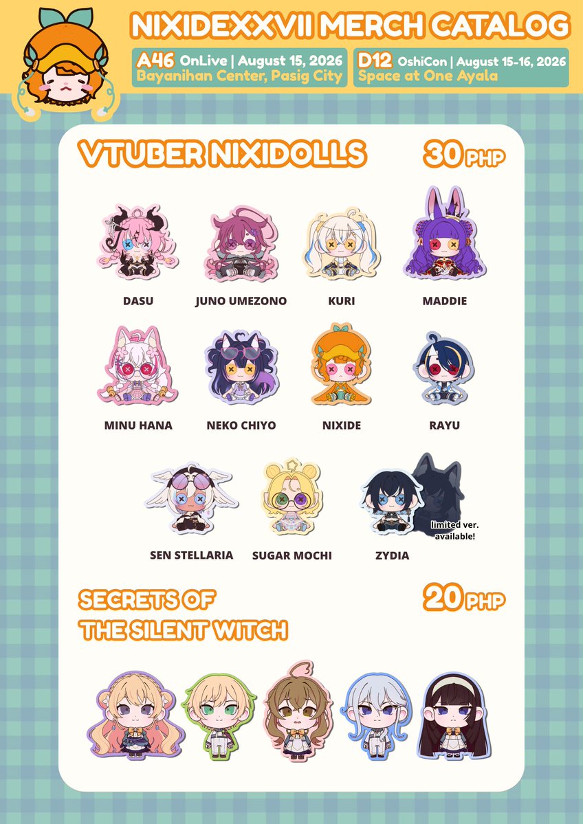nixidexxvii's tweet photo. .𖥔 ݁ ˖ 🟠w🟠  B-b-b-buttons?! .𖥔 ݁ ˖

Hello hello~ I've made a humble collection of NixiDolls for ONLive and OshiCon, and a little extra too!

Come visit our booth🧸ྀི
#ONLivePH2026 ✦ A46
#OshiCon2026 ✦ D12

#Oshi2Ü #ONLivePH https://t.co/fCKTIBAUK2