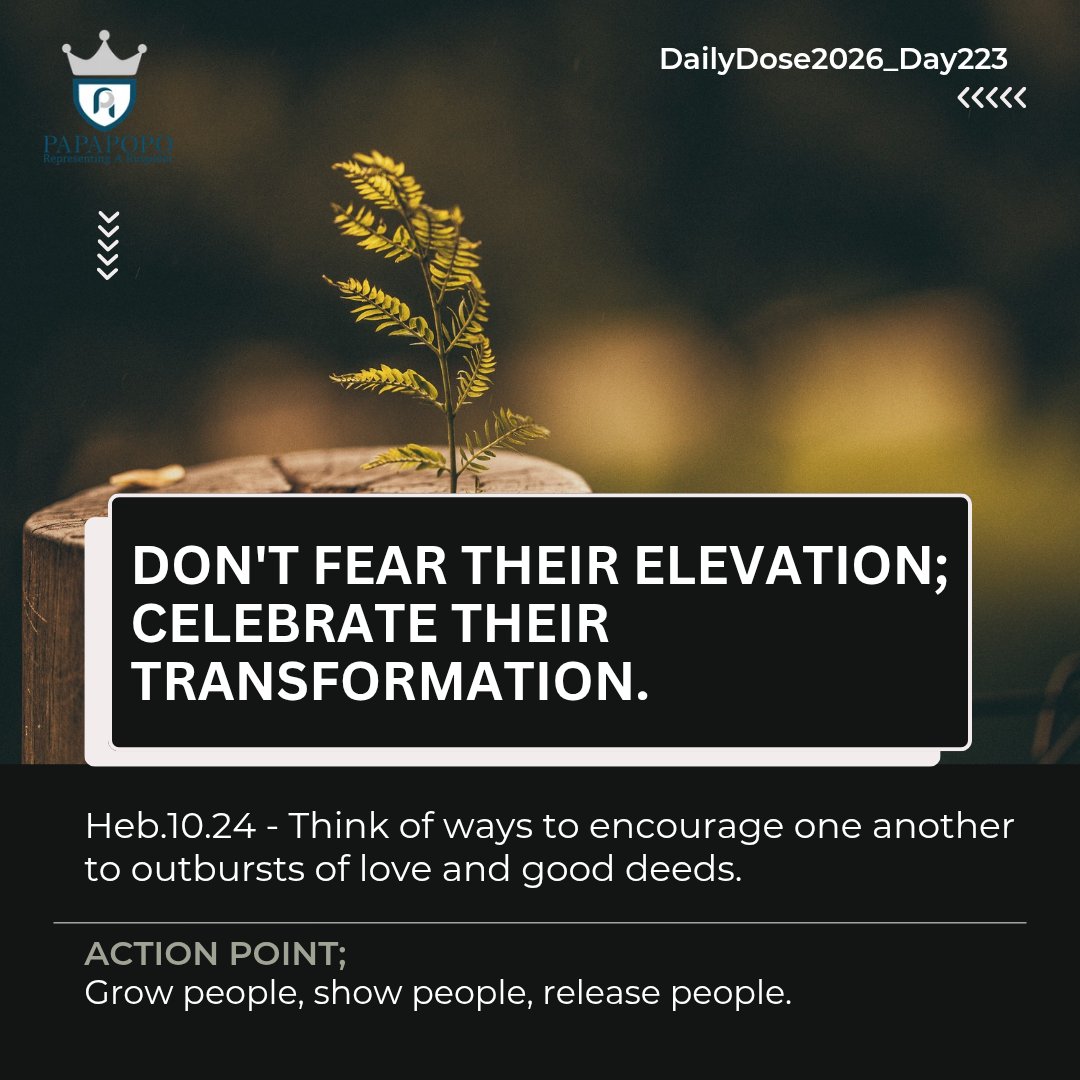 SegunPopoola_20's tweet photo. If your leadership produces only followers, you've built a crowd; if it produces leaders, you've built a legacy.
#MorningReflection #DailyDose #PapaPopoDailyDose #PapaPopo https://t.co/aucy76H8oh