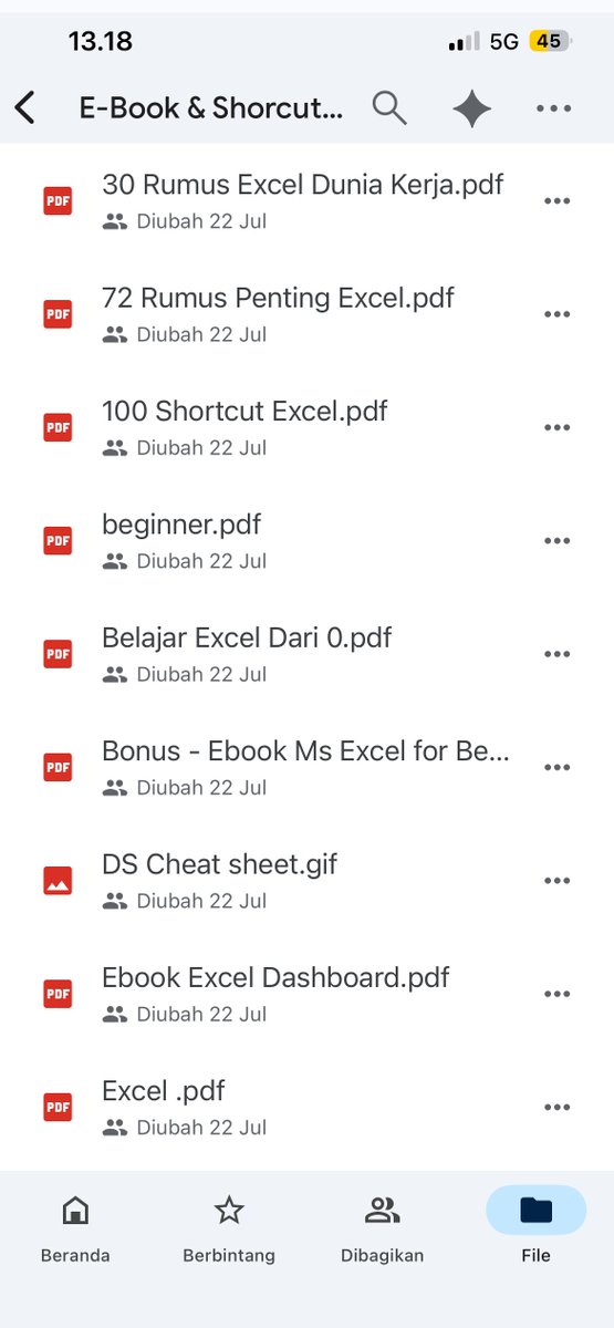 cinderrsya's tweet photo. Guyss serius kalian gamau akses file bahan belajar excel dari nol?

Aku udh buatin modul belajar excel yg dilengkapin sama video pembelajaran dan ada file latihannya juga. Buat yang mau upgrade skill ini cocok banget buat kalian. Kalo kalian serius mau belajar excel bisa komen ya https://t.co/APOHA0bTZy