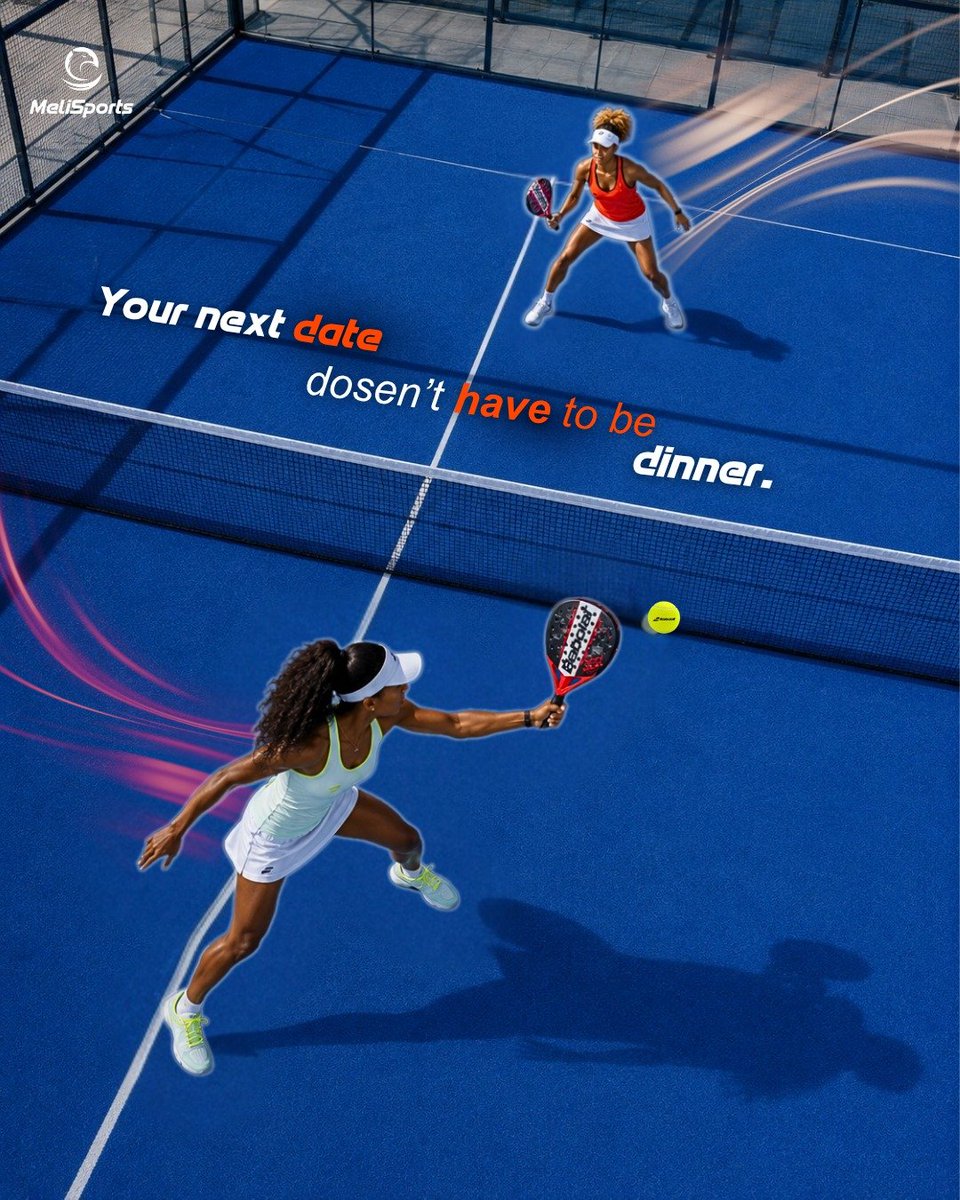 melisports's tweet photo. Dinner is cute. Padel hits different. 😏🎾

https://t.co/WbYyorN4E9

#Padel #PlaywithmeliSports #BabolatPadel #PadelDate https://t.co/v0rTcag3ra
