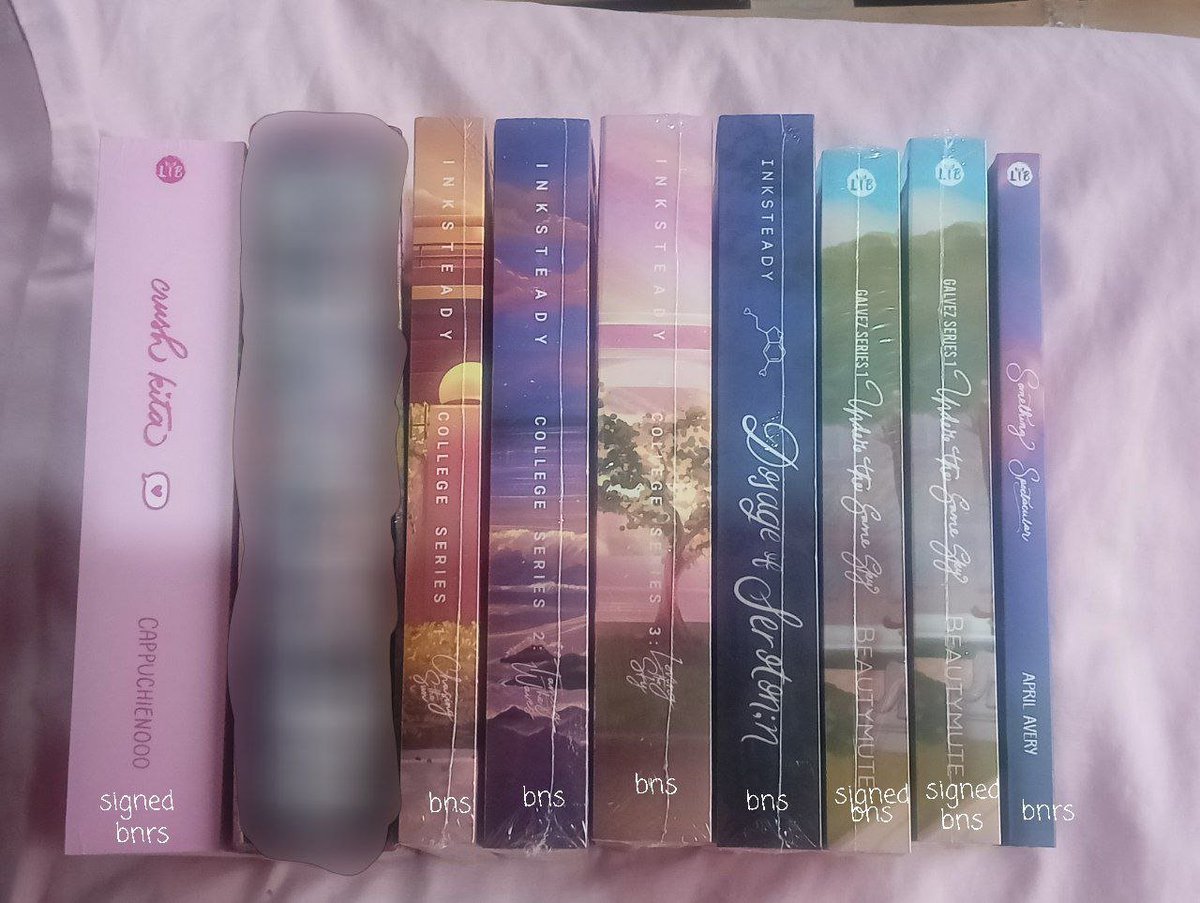 viassikart's tweet photo. wattpad books want to sell onhand beautymute aprilavery inksteady

(2) under the same sky signed bns ₱350 each

college series bulky set bns ₱1k
dosage of serotonin mp bns ₱450 (₱1400 bundle)

crush kita signed brns ₱700

something spectacular bnrs ₱260

free pf https://t.co/DSAdvbIdFP