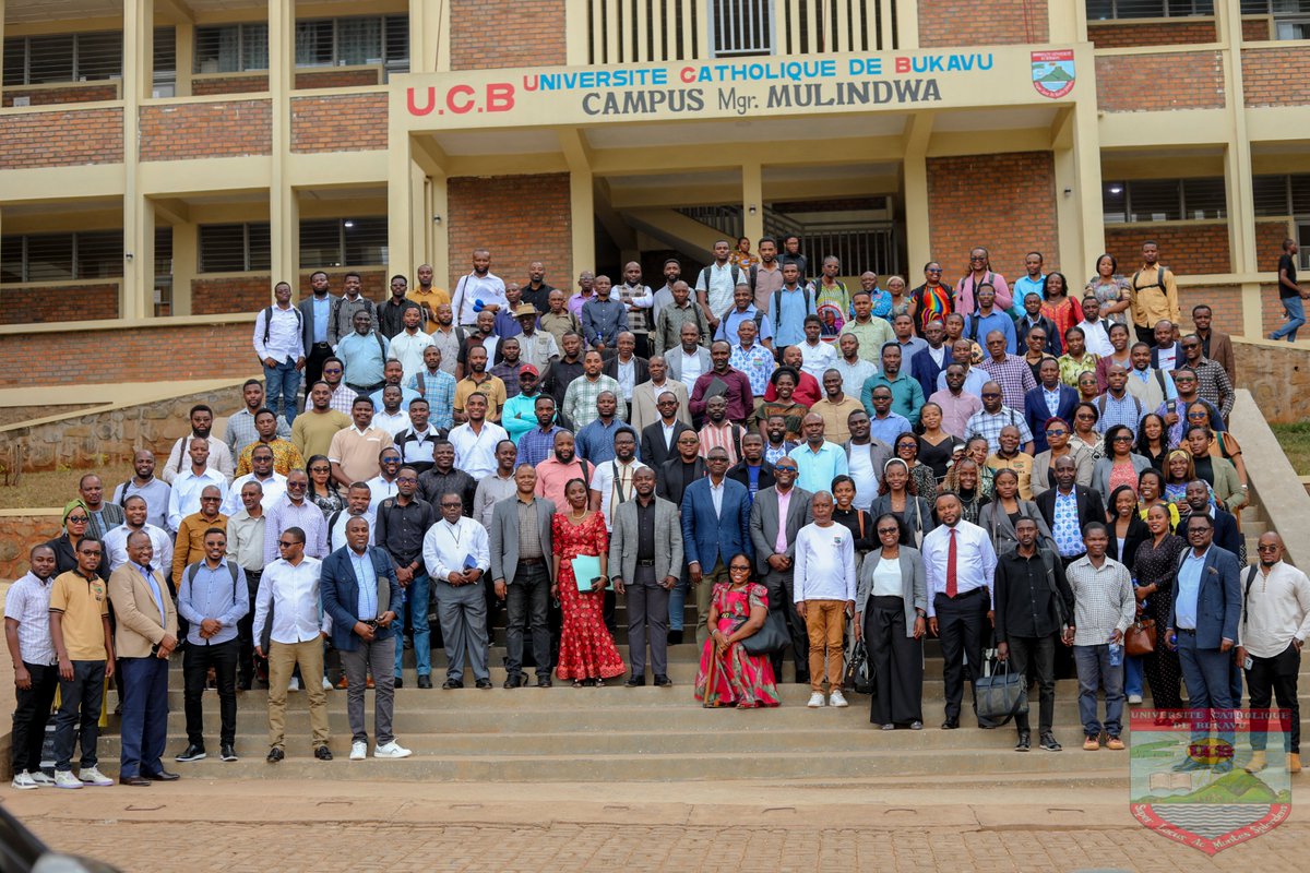 ucbukavu's tweet photo. Ce vendredi 7/8/26, l’@ucbukavu a réuni l’ensemble de son personnel pour une assemblée générale au campus Mgr Mulindwa.

Au cœur des échanges : le projet d’élaboration de la convention collective de l’Université et le règlement d’entreprise.
#ucbukavu #UCB #leadership https://t.co/ZZnohQ2eif