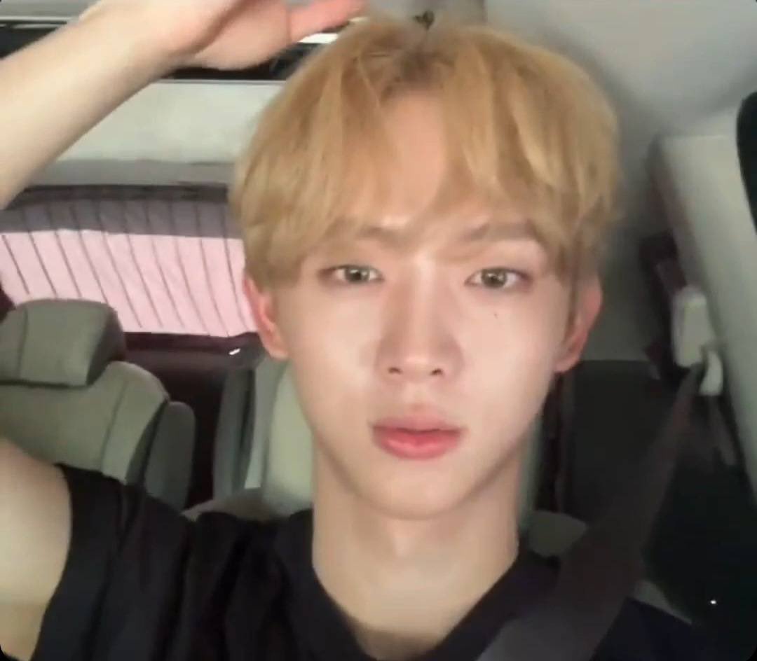a2b1popbase's tweet photo. AND2BLE's Zhang Hao and Yoo Seungeon both debut blonde hair in latest Weverse Live. https://t.co/RUhXbuiDj6