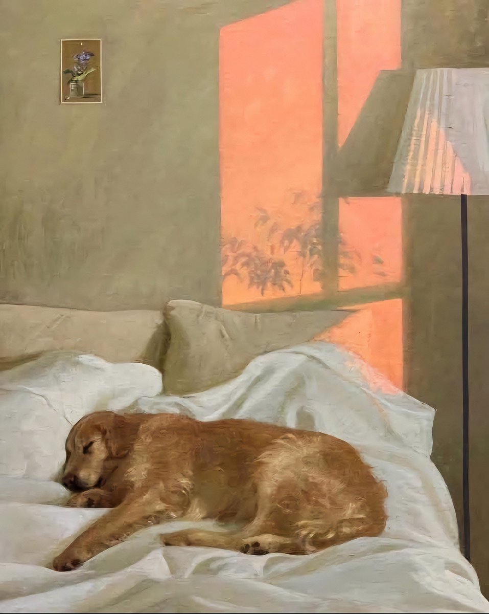 JimBeattie18's tweet photo. The Sweetness of Doing Nothing 
Oil on canvas 
Sergei Chudanov. https://t.co/KtM5OvvQv5