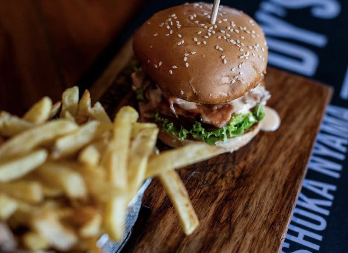GrandaddyShoka's tweet photo. Did you know that on the 2nd “Chewsday” of every month we have our Chicken Burger Promo? Which means if you buy 1 Chicken Burger, you get a 2nd Chicken Burger for FREE!

And guess what? It’s happening today! 🔥 

K180

*Promo applies to the burger only (2 burgers & 1 portion of chips served)

#ThislsGrandaddys
#TheOriginalShokaNyama