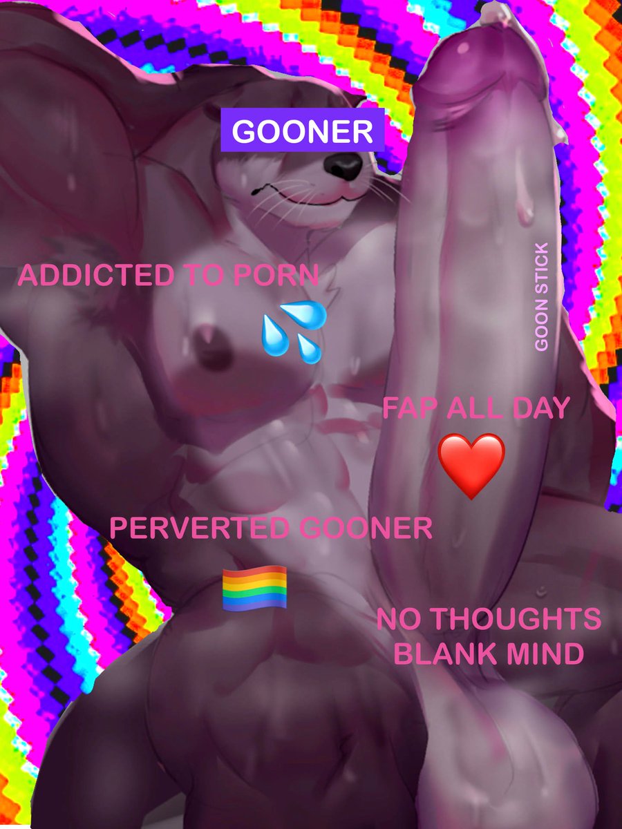 SillyOtt's tweet photo. No more thoughts. No more worries. No responsibilities. Just goon and stroke your goon stick. Feel good, let your dick think for you. Keep pumping and pumping. Porn loves you and you should love it too. So keep pumping that goon stick to porn and shoot all your jizz. 👅 https://t.co/6j5Mni1pBu