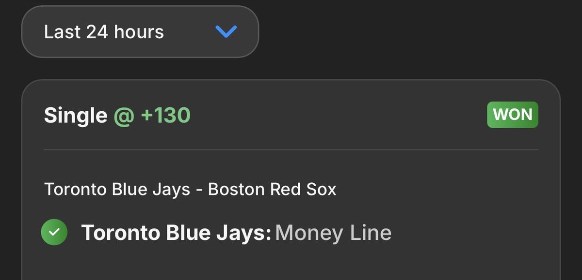 SmileyYYC's tweet photo. Winner Winner ‼️ Let’s Go #BlueJays #TORvsBOS @bigheadbets https://t.co/2IY7Fn6CKM