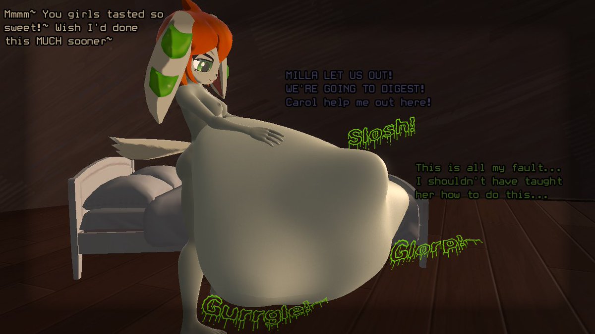 consumer_vore's tweet photo. BigBandtheMan wanted both so i made both lol
#vore #digestion #internalvore #externalvore #millabasset #sashlilac #caroltea https://t.co/2cHvb9j5R6