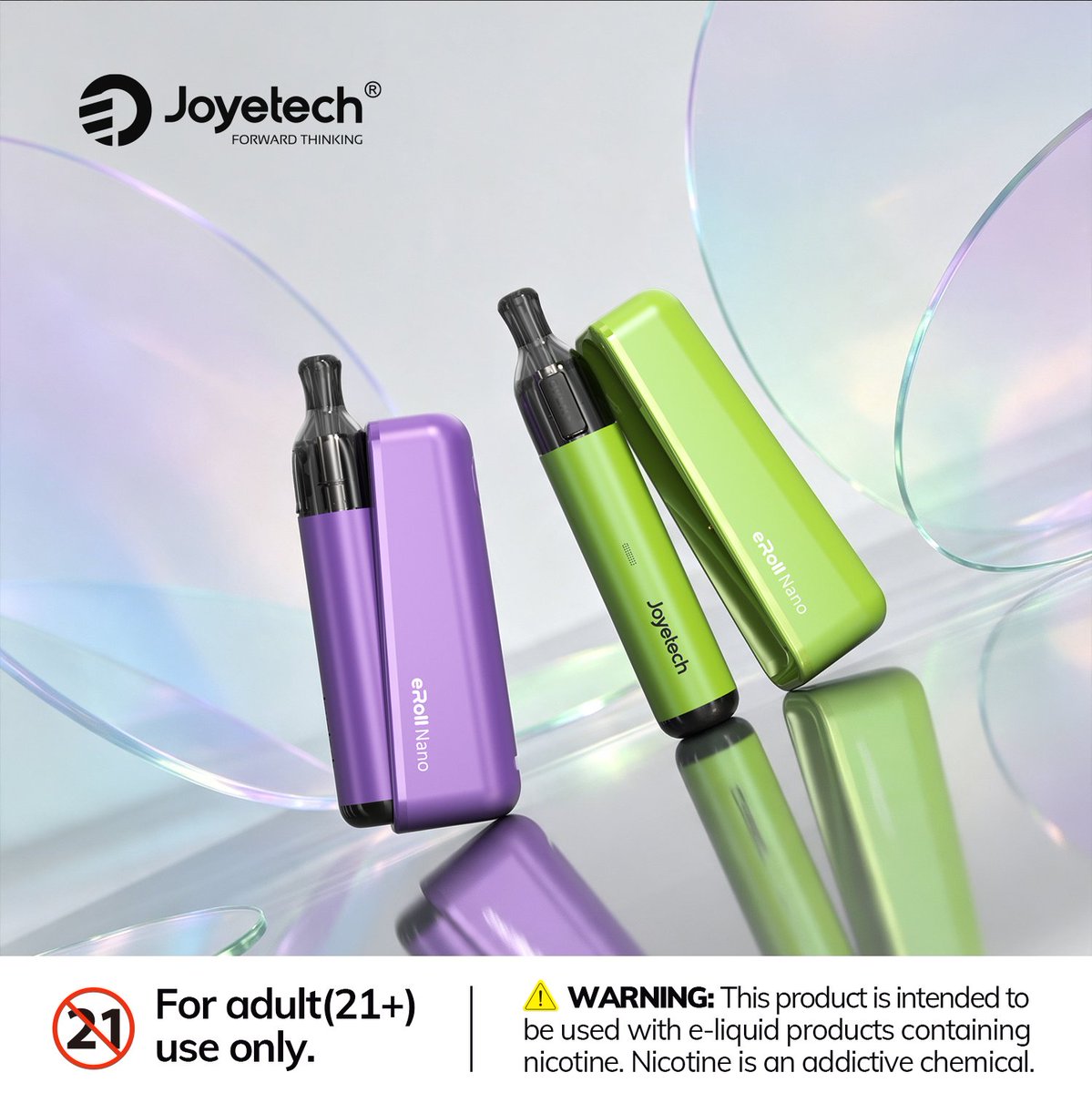 JoyetechClub's tweet photo. Clean design, easy handling, and a form that fits naturally into your day.
Warning: This product may contain nicotine. Nicotine is an addictive chemical. Our products are restricted to adults 21+ only.
#eRollNano #wirelesscharging #compact #joyetech https://t.co/FpOdZIL3e8