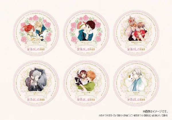 SLD_collabocafe's tweet photo. 📢「LaLa 50th Anniversary 原画展」記念コラボカフェ
🎁「オリジナルコースター（全6種）」をご紹介‼️
コラボメニューを1品ご注文につき、オリジナルコースターをランダムで1枚プレゼント✨
 LaLaを彩る作品の印象的なビジュアルを使用した、50周年記念ならではの特別なデザインです。
どの絵柄がもらえるかはお楽しみ！
 ぜひコラボメニューとあわせてお楽しみください🌹
🗓️開催情報🗓️
大阪：＃702 CAFE&DINER なんばパークス店
期間：2026年9月5日(土)～9月27日(日)
ご予約や詳細は特設サイトから👇
https://t.co/hIO4yVVTtJ
#LaLa50原画展 #702 CAFE&DINER なんばパークス店