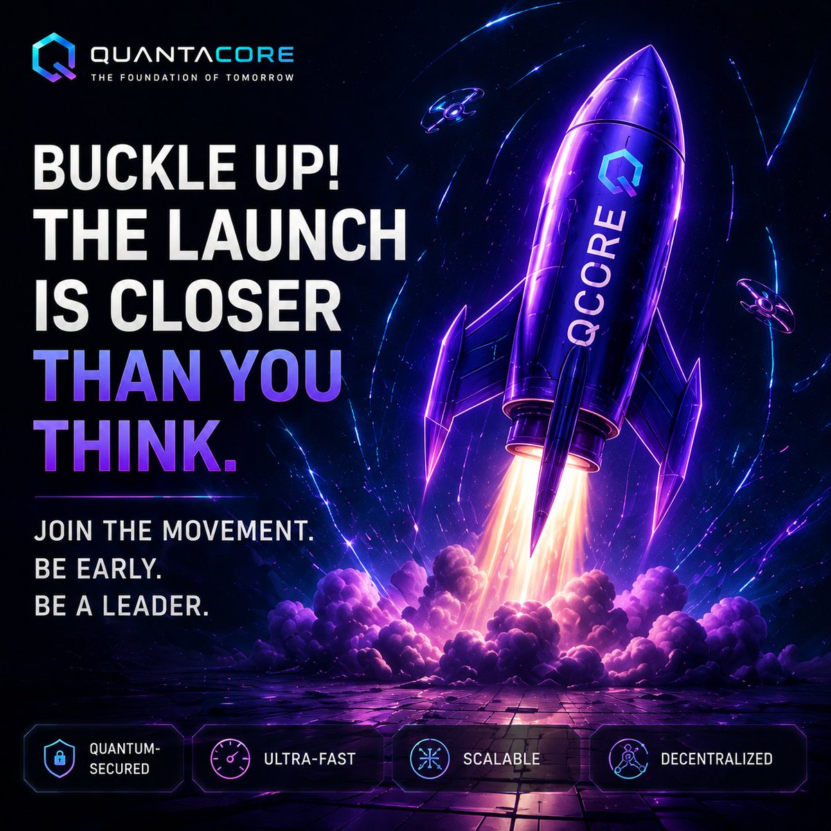Bullireddy48393's tweet photo. Buckle up! The launch is closer than you think. π
Be early. Be a leader. Join the movement! π
Follow @Quantacore999 for all updates. π₯
π Join now:
https://t.co/qcsQGNS45W
#Quantacore #QCORE #Crypto #Web3 #Layer1 #LaunchSoon https://t.co/t2sqo0jR9f
