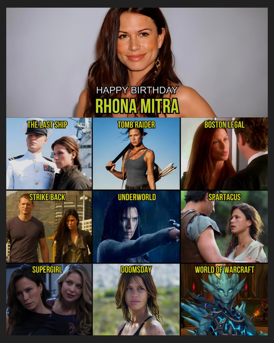 cartoonvibes26's tweet photo. Happy Birthday to the talented Rhona Mitra!

From The Last Ship and Boston Legal to Strike Back, Underworld: Rise of the Lycans, Spartacus, Supergirl, and Doomsday, Rhona Mitra has built an impressive career across television and film. She has consistently brought strength, intensity, and charisma to every role, whether portraying a determined military leader, a fierce warrior, or a complex dramatic character. Her performances have made her a memorable presence across action, drama, fantasy, and science fiction. Celebrating her remarkable career and the many characters she has brought to life over the years. Wishing Rhona Mitra a wonderful birthday and many more successful years ahead.
