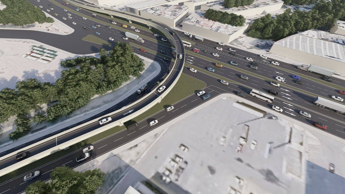 EF_Galindo's tweet photo. Echa un vistazo a lo que viene para las vialidades potosinas. 🚧✨

Así lucirá el nuevo Paso Superior Vehicular “Jacobo Payán Latuff” en el Boulevard Salvador Nava Martínez. https://t.co/R29JJ8ZliV