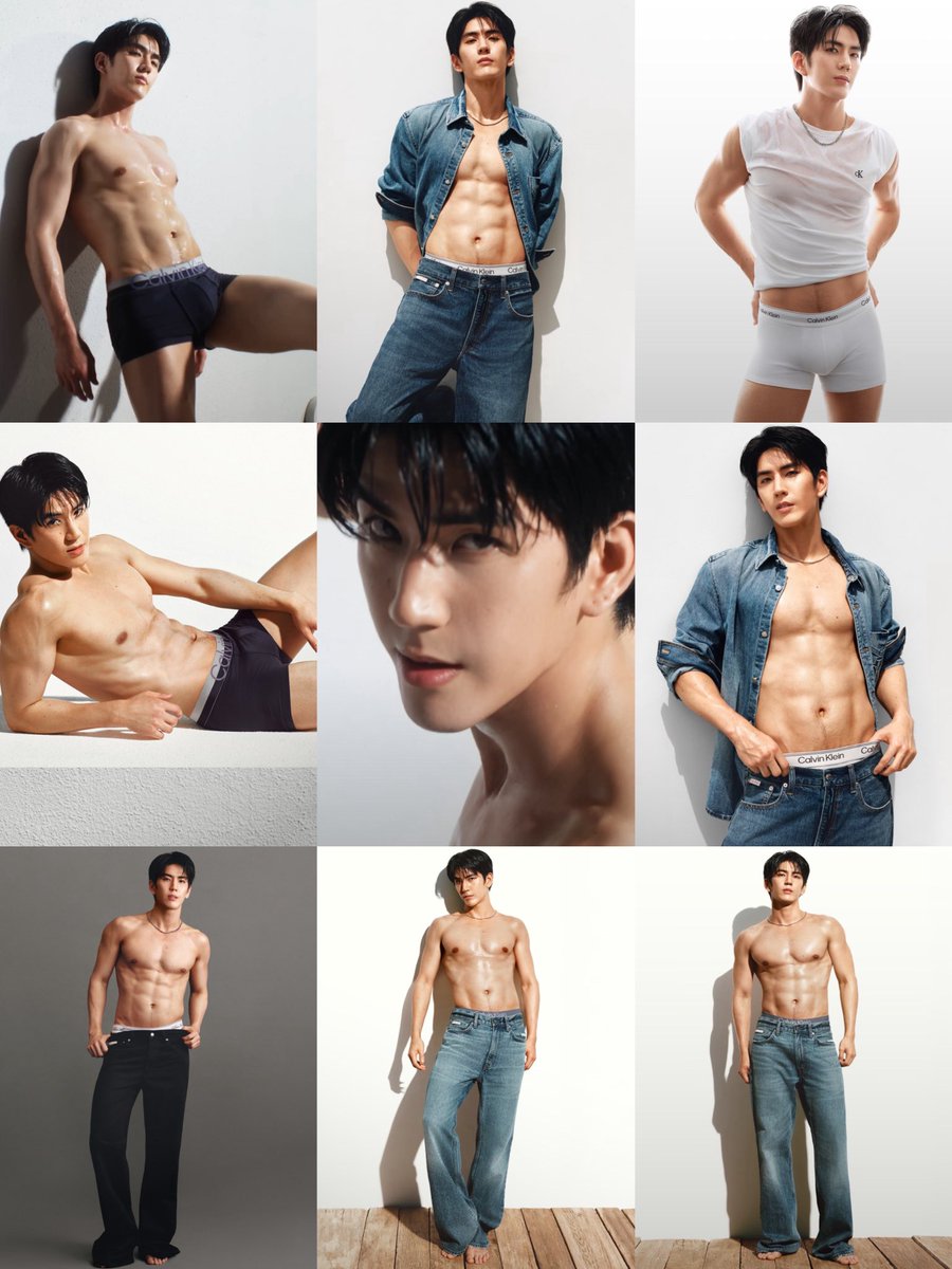 jenany_'s tweet photo. Khun Police!!! Come arrest this man right now!!! He’s way too hot for this world 😭🔥

#sea_tawinan #CalvinKlein https://t.co/pytEzUHL02