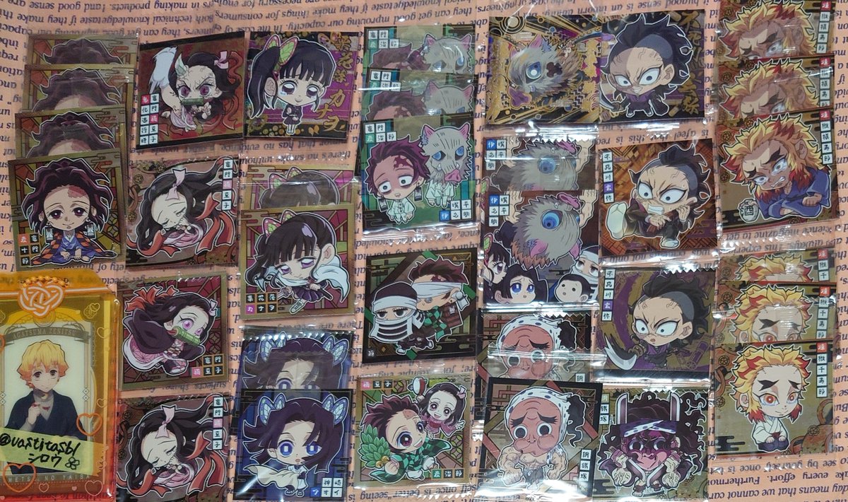 vastitasbl's tweet photo. 【交換/譲渡】鬼滅の刃 にふぉるめーしょん ディフォルメシール ウエハース 其ノ十五

《譲》画像②③④

《求》画像① 極レア宇髄
※星1.2は、1枚50円で譲渡可

☆数を合わせた交換も可能

※プロフィール確認必読
都内手渡し＞郵送交換

よろしくお願い致します。 https://t.co/epY6ElJTR6