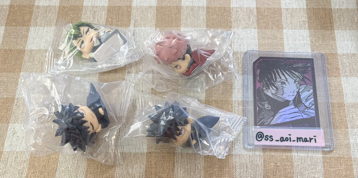 ss_aoi_mari's tweet photo. 【交換】呪術廻戦　おねむたん　死滅回遊

譲）虎杖1、伏黒2、直哉1

求)脹相(FF様分)

ご不快でなければ、2:1も可能です
郵送希望になります。
検索からでもお気軽にお声掛けください🌸
難しいかと思いますが、よろしくお願いいたします。 https://t.co/TGyHkdKlxO