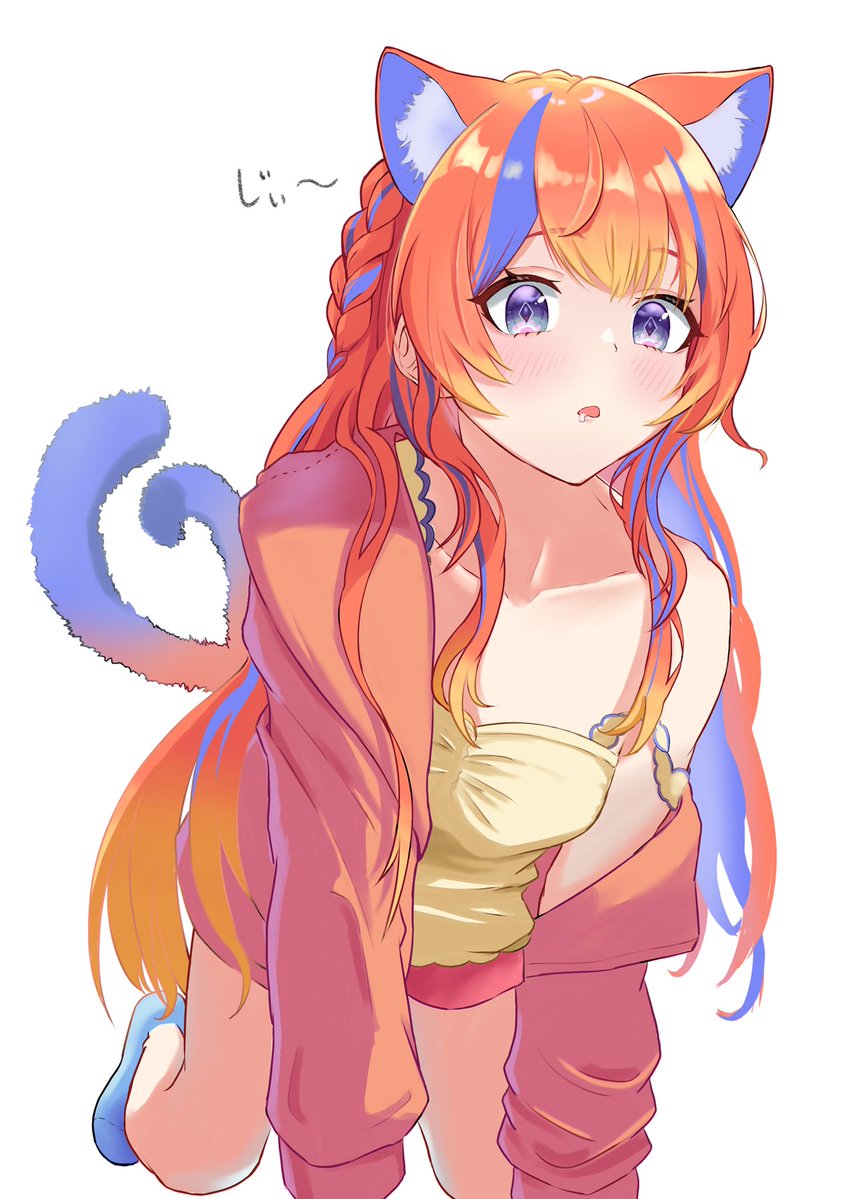 Aneal_L_Ukkian's tweet photo. 一説によると、体調悪くて寝込む飼い主に猫が寄り添うのは「だいじょうぶ？」という気持ちが半分、もう半分が「たべられるかな？」だそうで・・・
#みくりえいてぃぶ https://t.co/kkUx4klDJl