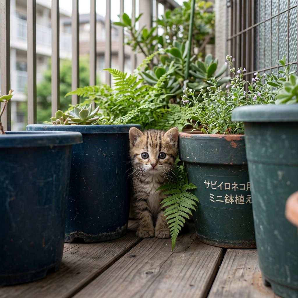 HIROU2211's tweet photo. 『世界最小野生猫』サビイロネコ。
まだ今日も、暑いから、早く部屋の中へ入りなさい。
#AIart https://t.co/9N8LCn4Dwu