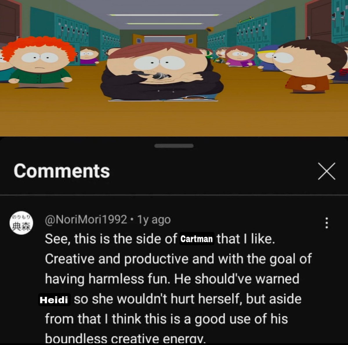 616stanleymarsh's tweet photo. thats how we all should be talking about south park https://t.co/WqkQcpxZTi