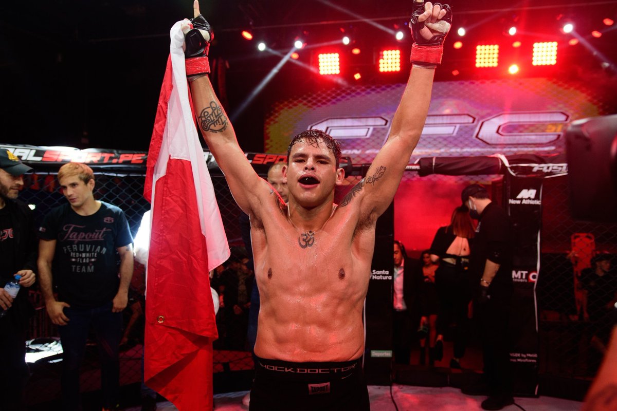 RicoQuillyJr's tweet photo. 2. Oscar Ravello

13-3-1, 7 KO's, 3 Submissions

8-2-1 in FFC Latam, the top Promotion in Peru, where he also won their Welterweight Title. His most notable fight was a loss in 2019 to future Welterweight Contender Michael Morales https://t.co/NhqShDxH8f