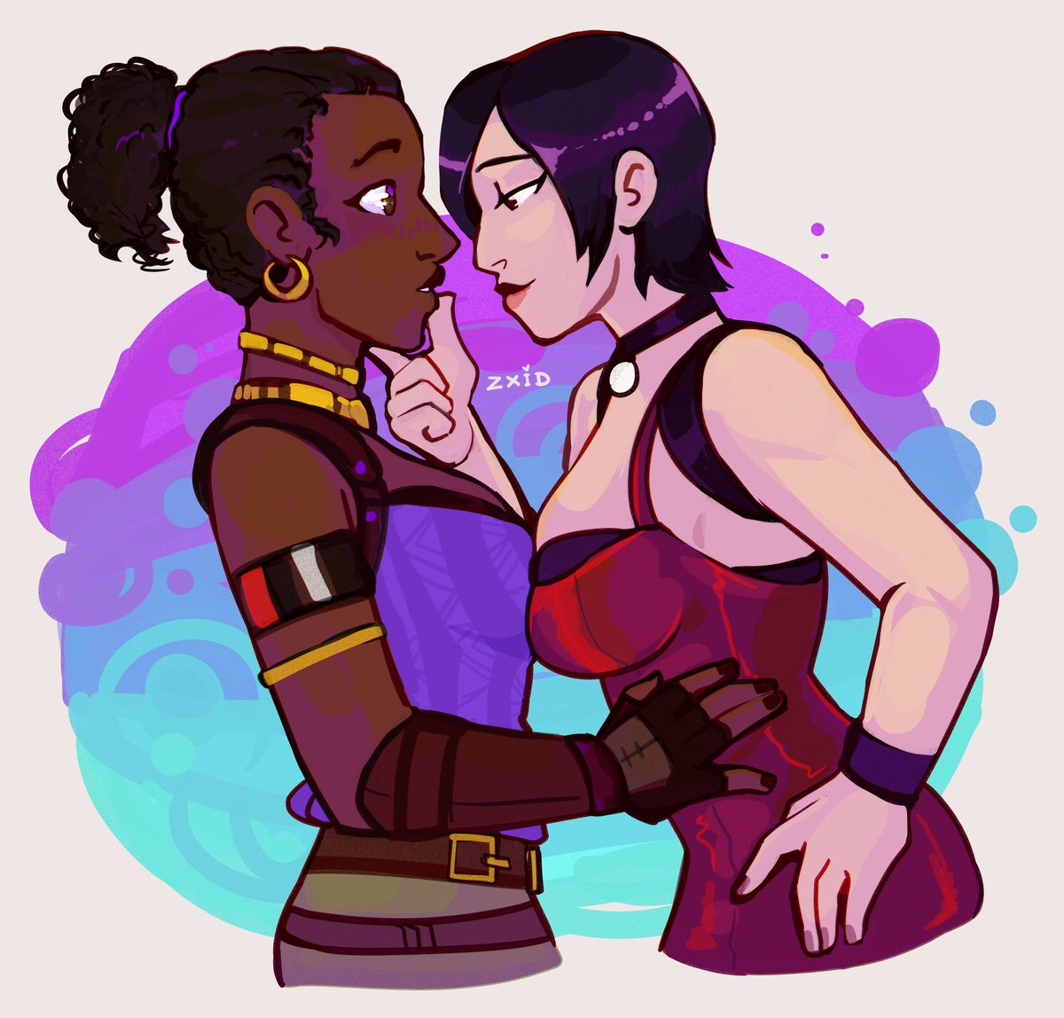 zxidart's tweet photo. old art of sheva and ada #residentevil https://t.co/N9uiNpCxLe