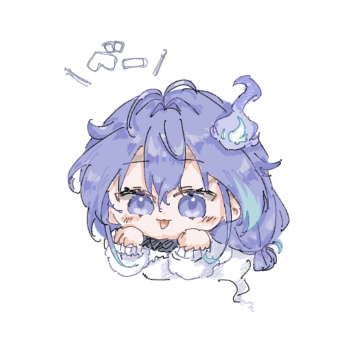 Ux03V's tweet photo. いたずら好きの幽霊  #燐央絵 https://t.co/6J2sv80HJ5
