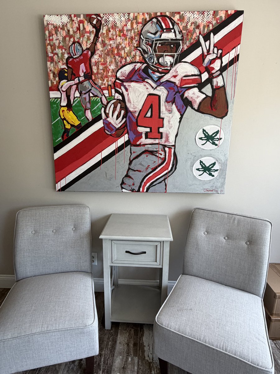 thetuglife's tweet photo. @Jermiah_Smith1  need to get this 1/1 painting signed by you for my home office!! https://t.co/fdbC5wtFVM