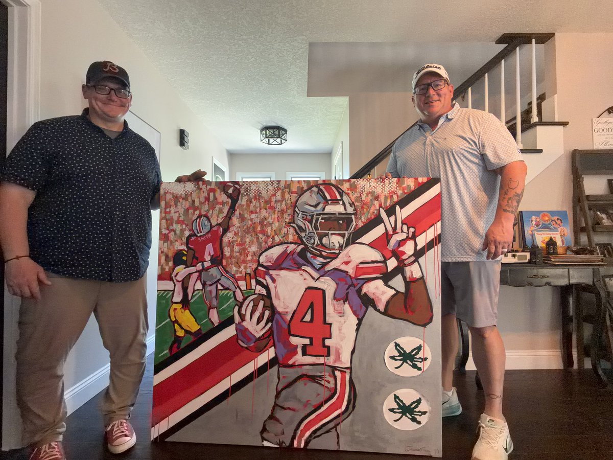 thetuglife's tweet photo. @Jermiah_Smith1  need to get this 1/1 painting signed by you for my home office!! https://t.co/fdbC5wtFVM