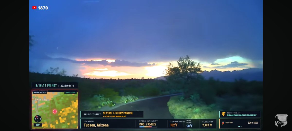 KueaWx's tweet photo. Thank you @Brandonbirdwx Redman for being our Saguaro Storm Chaser Tour Guide.

Thank you @BrandonCopicWx for sending us to Tucson from Indiana. https://t.co/YD7NnWTvJx
