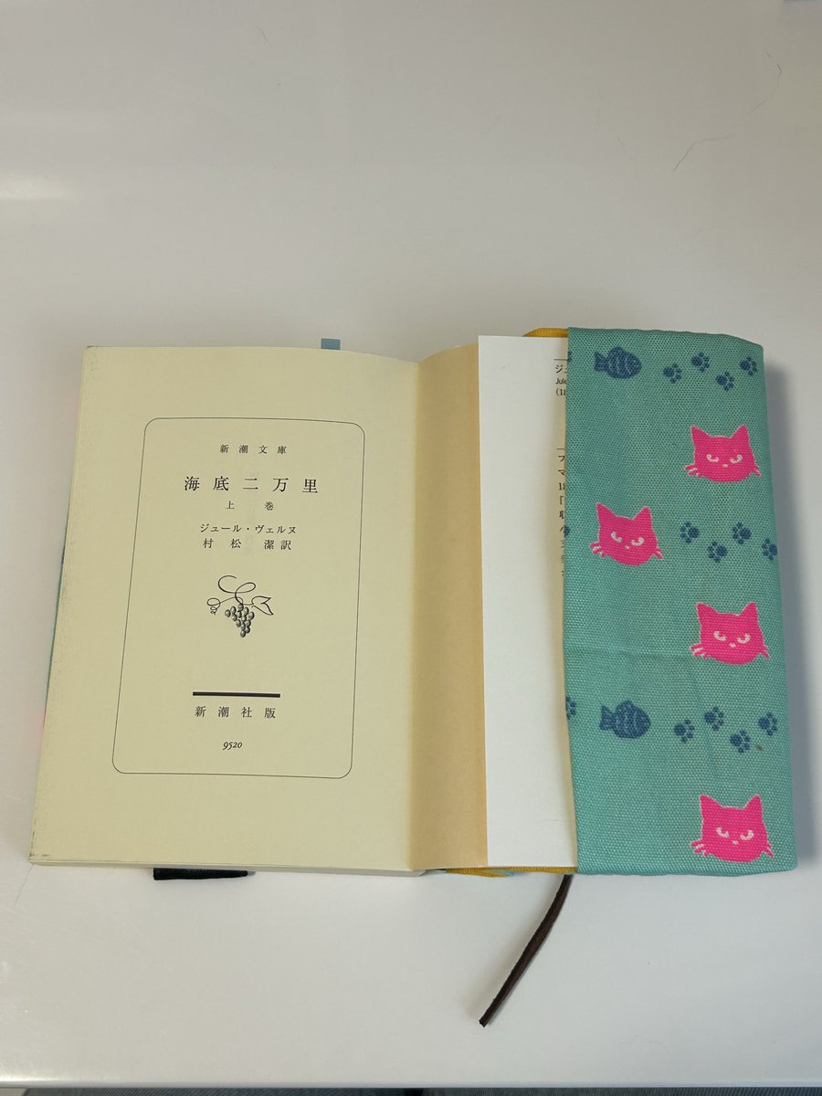 sa_ya_1122's tweet photo. これがこうなって、こう！
ちゃんと本が入るブックカバーできた📕 https://t.co/N5Yo9b9V8k