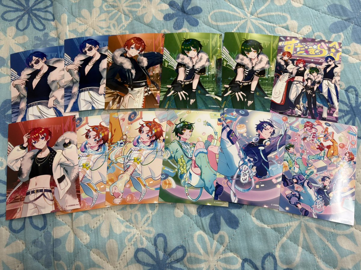 ブロマイド12枚ひきました！ ほぼほぼコンプ…！ ❣️🌸くんのなうろ