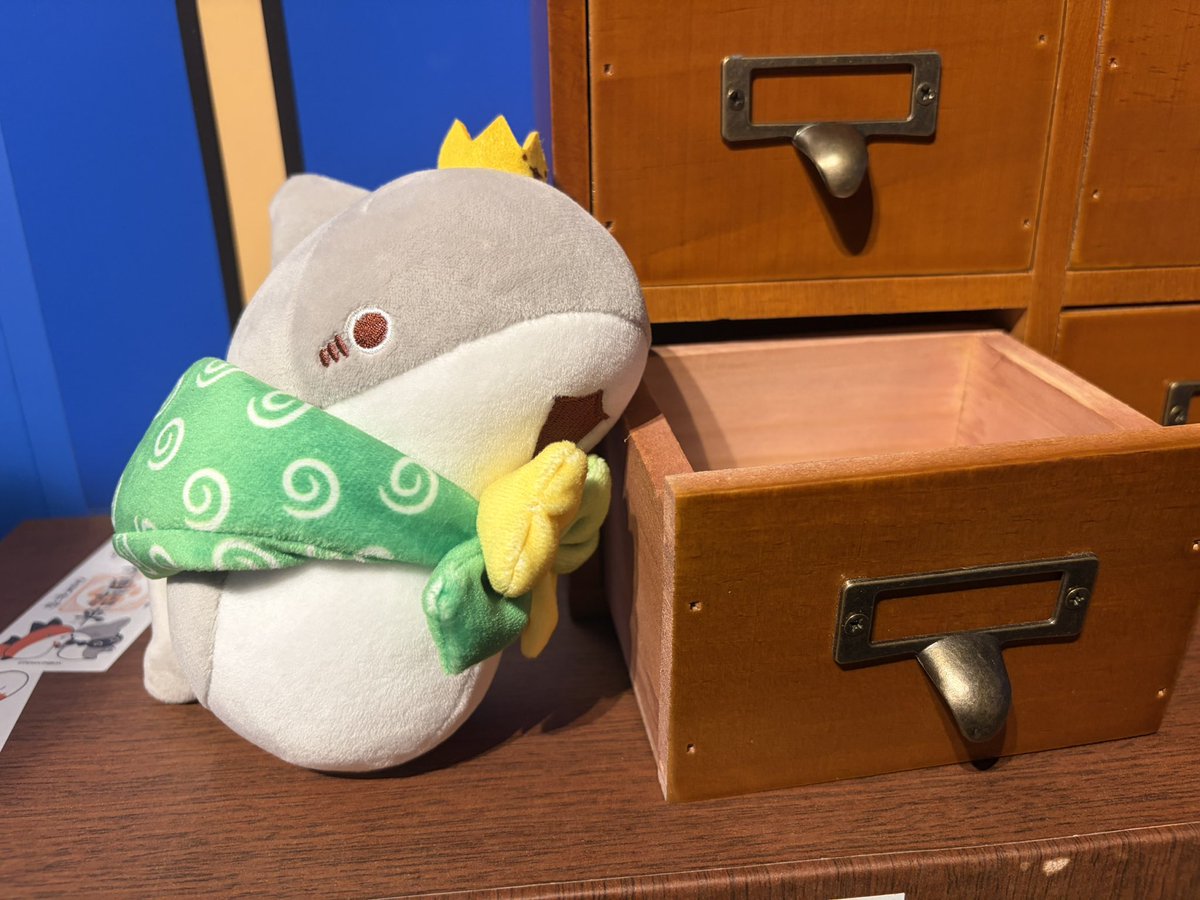 Penguinbox1's tweet photo. 本日はおでかけ子ザメ展最終日！
台風も接近しておりますので、ご無理なく、お気をつけてお越しくださいませ。
よろしくお願い致します！🦈👑 https://t.co/gmhOf4eT8X