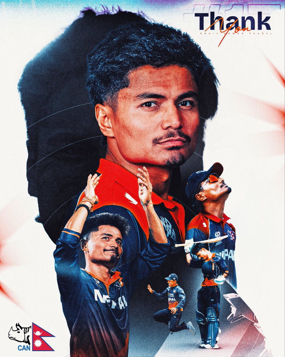 CricketNep's tweet photo. Thank you, Rohit, for carrying the hopes of a nation and leading Nepal with passion, dedication, and unwavering determination. ❤️

Under your leadership as captain of our Men’s National Team, we achieved remarkable milestones and created moments that will remain a proud part of Nepal cricket’s journey.

Your commitment to the team, the country, and the game has always been an inspiration. We are confident that you will continue to serve Nepal with the same spirit, pride, and dedication that you have demonstrated throughout your journey.

Once a leader, always a leader. 🇳🇵