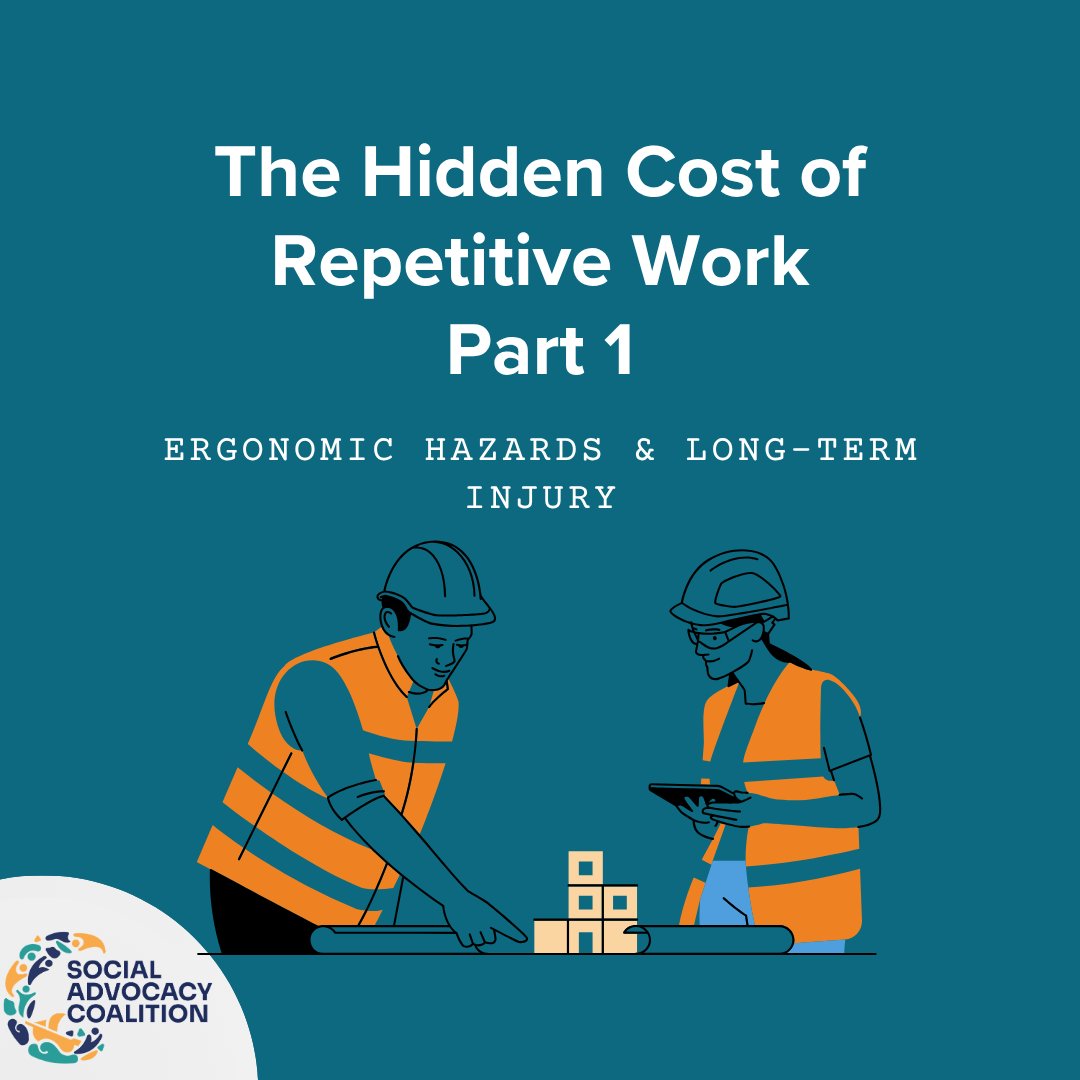 SACOV19's tweet photo. There is so much that people should be aware of can happen to their own bodies and those of their loved ones doing repetitive work. In this series, learn what makes exposure dangerous. 
#workplace #safety #workers #health #workersafety https://t.co/nBCsKFXGu0