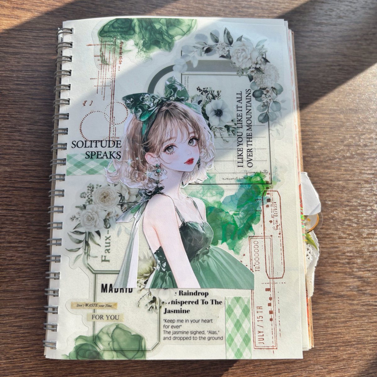 _rie_pink_'s tweet photo. cotton melodyさんのステッカー
いっぱい手に入れたから楽しい😆
珍しくGreenで大人っぽい感じ💚
journalsayさんで購入した
スタンプもさっそく使ってみた~~
#コラージュ 
#コラージュ好きな人と繋がりたい https://t.co/f5P33PsSTC