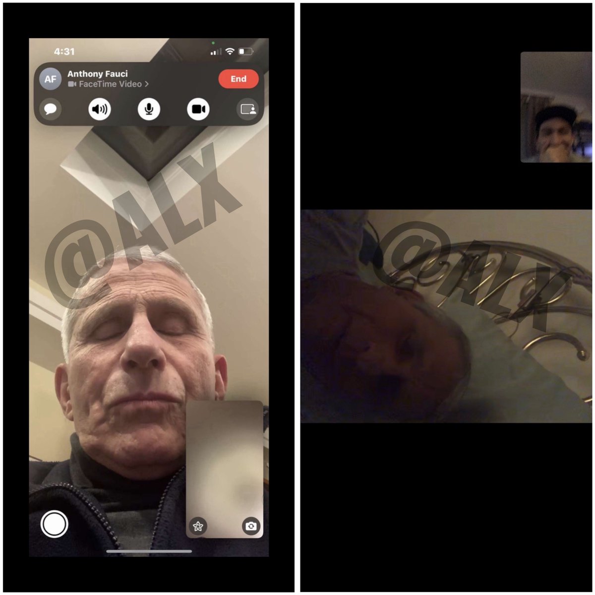 alx's tweet photo. Throwback to when I FaceTimed Fauci and he picked up… multiple times 🤣 https://t.co/NC7avKtOg2