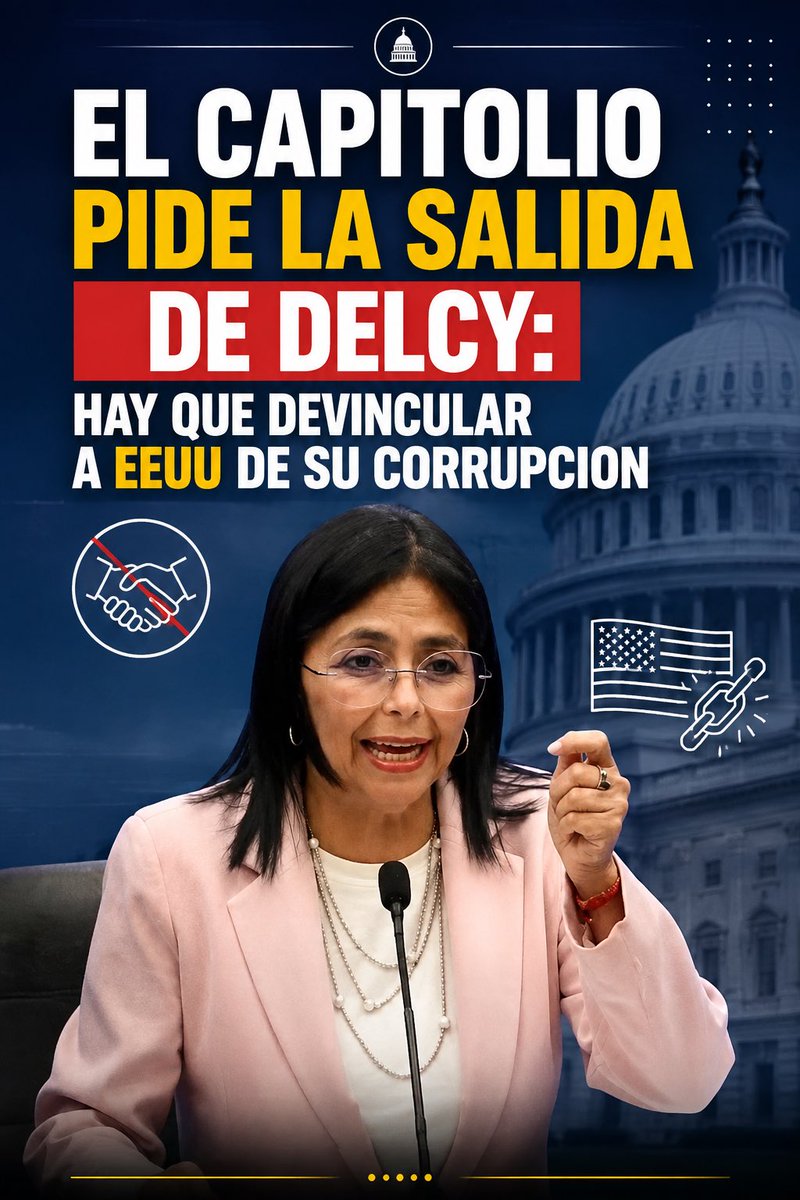 ParecenNoticias's tweet photo. EL CAPITOLIO PIDE LA SALIDA DE DELCY: HAY QUE DEVINCULAR A EEUU DE SU CORRUPCION https://t.co/qg13SL6Fgt