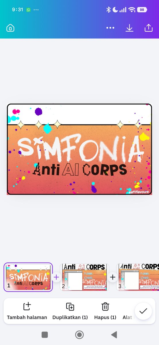 aflavoursofUTA's tweet photo. so proud of my self bisa bikin karya buat teman teman welcoming party fsrd di simfonia, makasi banyak jg buat teman teman panitia yang udah membiarkan aku mengeksplor konsep idcard nya hihi, go canva user🤩💕 #saynotoai https://t.co/WrreMaU6Hw