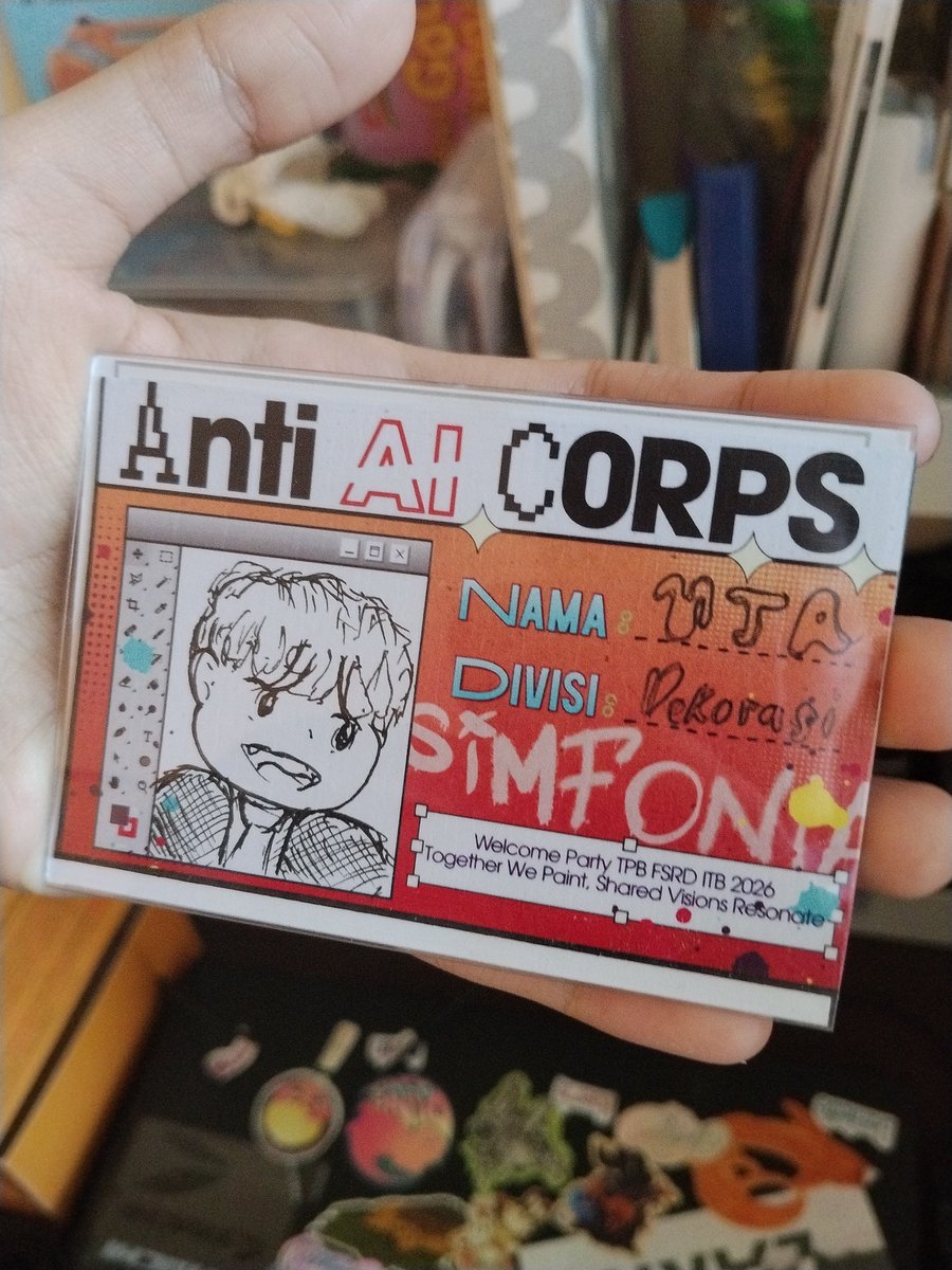 aflavoursofUTA's tweet photo. so proud of my self bisa bikin karya buat teman teman welcoming party fsrd di simfonia, makasi banyak jg buat teman teman panitia yang udah membiarkan aku mengeksplor konsep idcard nya hihi, go canva user🤩💕 #saynotoai https://t.co/WrreMaU6Hw