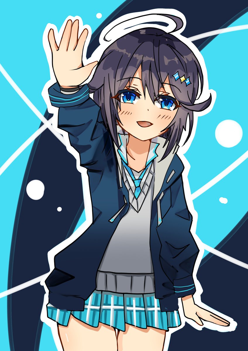 siduru2002's tweet photo. #きら名画 #にじさんじ五十音順に描いたら渡会雲雀の時には画力上がってる説 https://t.co/r8Py1kBMVZ