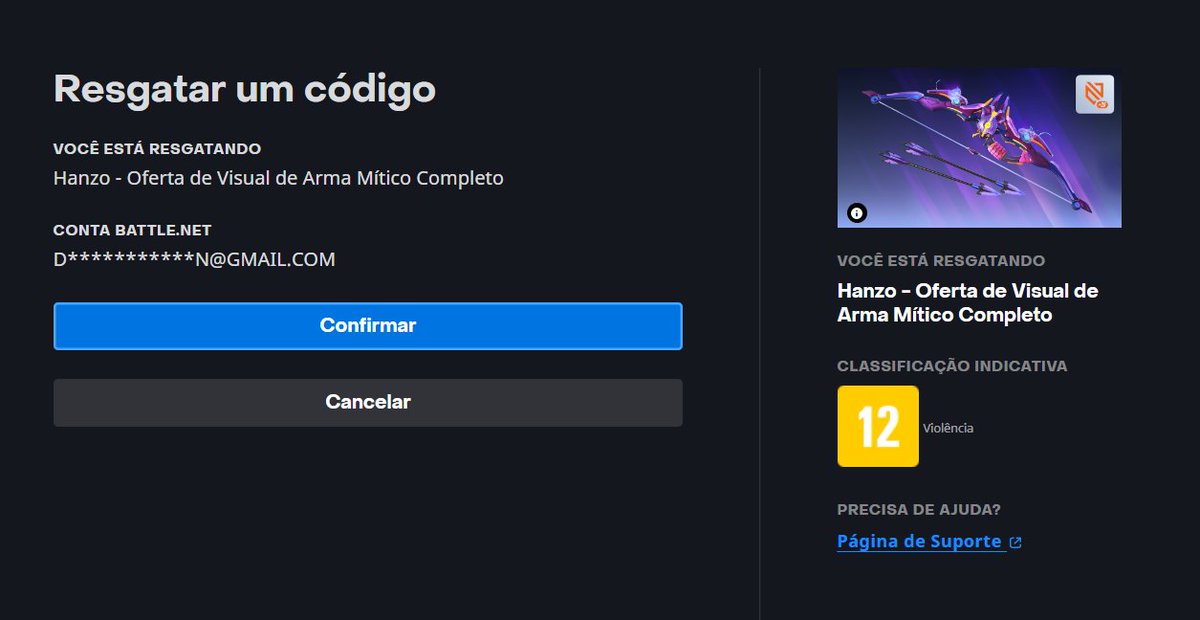 danisttc's tweet photo. Num dava nada, mas hj foi meu dia de sorte heheheh

Ganhei a arma mítica do Hanzo graças a Tia @iMartynFox e a @Blizzard_BR 

Obrigadaaaaa pelo mimo 🥺🥰♥️ https://t.co/CLMb2WYjrN