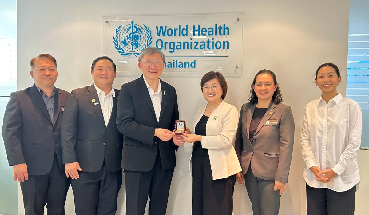 WHOThailand's tweet photo. On 7 Aug, Dr Ailan Li welcomed Dr Ratrawee Patanaratanamolee, Dr Witaya Chadbunchachai, and experts from the #WHOCC for #InjuryPrevention and #SafetyPromotion at Khon Kaen Hospital to discuss future collaboration and Thailand’s new Country Cooperation Strategy. https://t.co/4OCoc5FpRu