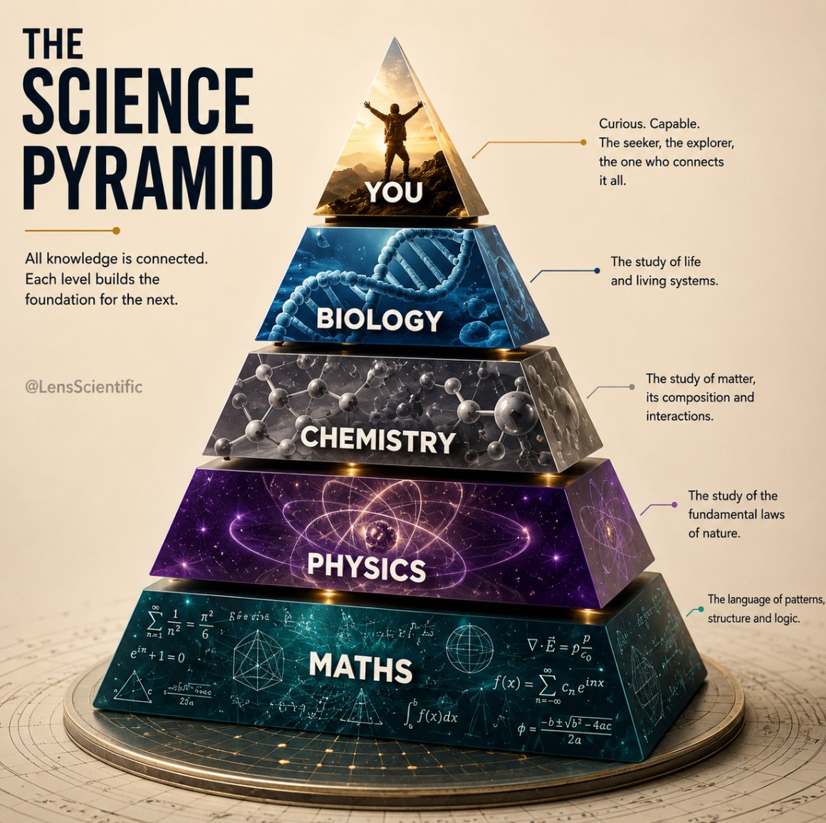 LensScientific's tweet photo. Science is one interconnected journey toward understanding the universe. https://t.co/WhB9Z6Ranr