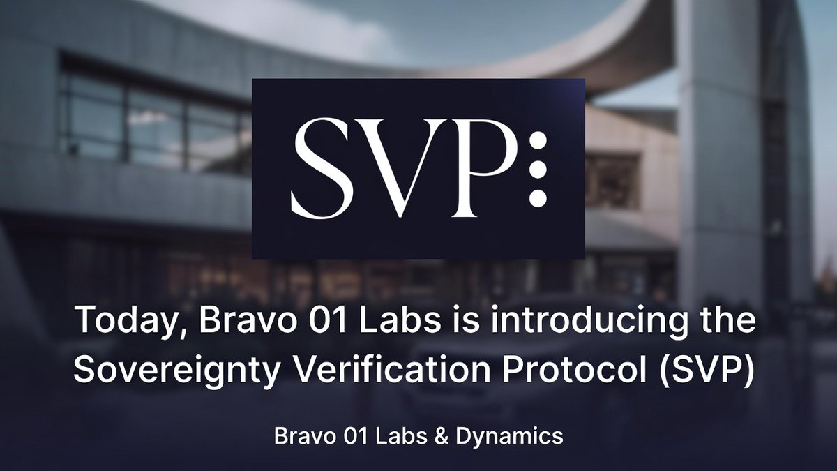 Bravo01labs's tweet photo. Autonomous agents are becoming network participants.

They need identity.

SVP introduces the Agent Identity Token (AIT), a cryptographically verifiable identity layer built on established JWT, JWS, and JWKS standards.

No new cryptographic primitives. https://t.co/eESwLYwFPK