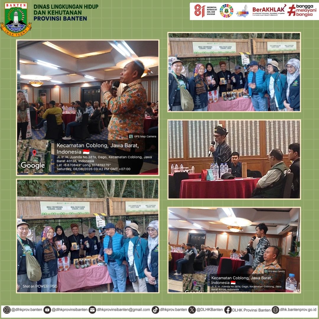 DLHKBanten's tweet photo. KTH binaan DLHK Banten tampil dalam Temu Usaha Perhutanan Sosial di Bandung, mempromosikan produk unggulan seperti kopi, gula semut, dan hasil hutan. Kegiatan ini memperluas jejaring, strategi promosi, serta akses pasar menuju usaha masyarakat yang mandiri dan berkelanjutan. https://t.co/RftwD4WjH0