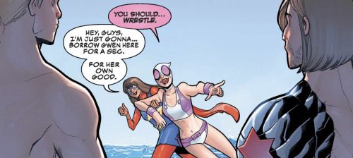 gwenpoolwtf's tweet photo. — SOLDADO! a quanto tempo, a ultima vez que nos vimos estávamos na praia e eu estava te recomendando "praticar" 🤭

(💭memoria) https://t.co/RVj5QieevO
