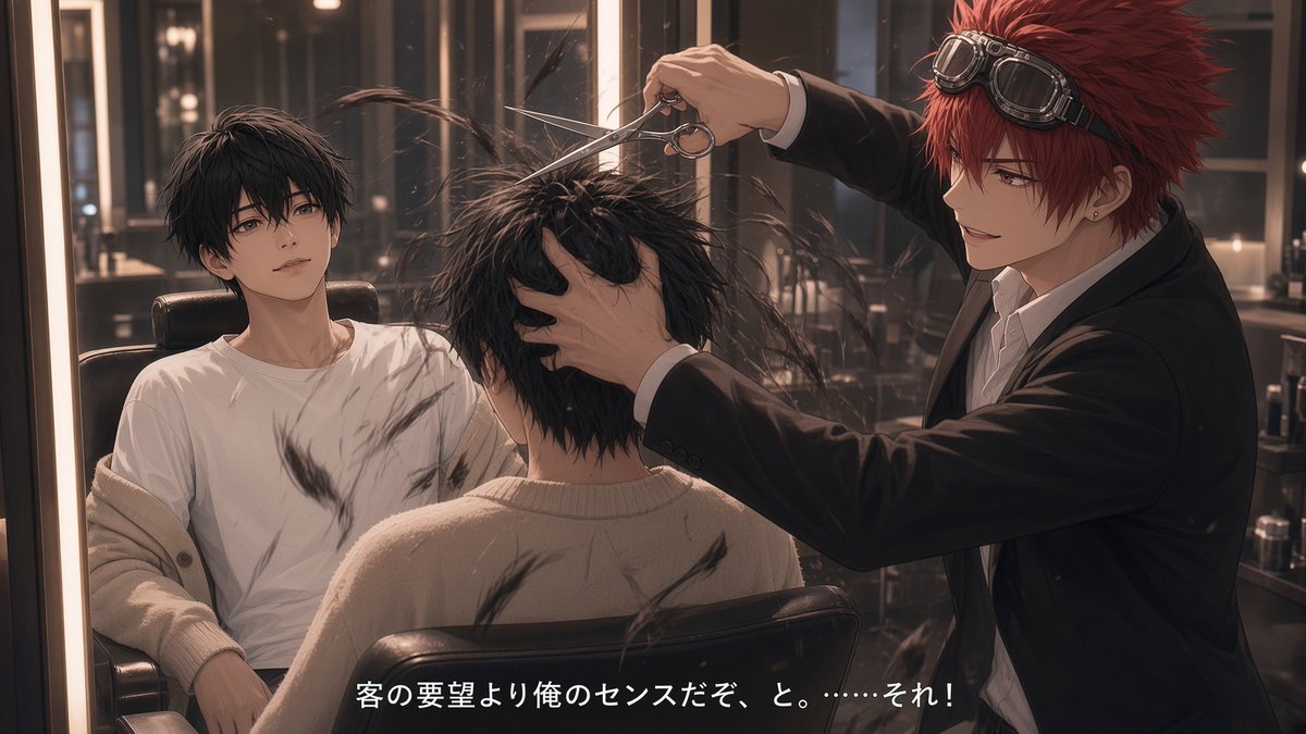 IFworld3630's tweet photo. カリスマ美容師 レノ💇✨
 #ai #ファイナルファンタジー7 #美容師 https://t.co/n7zW7t9bob