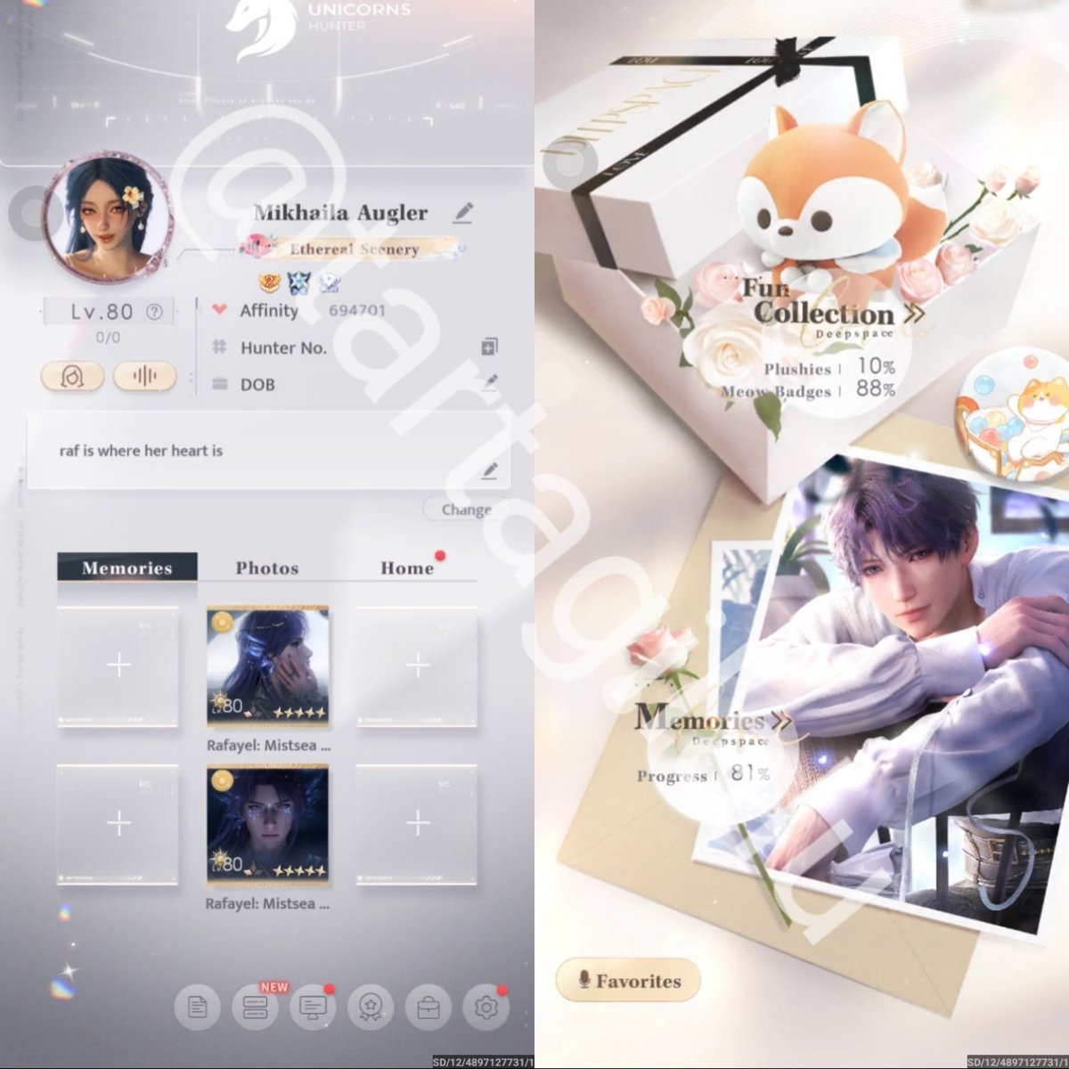 tartagilalu's tweet photo. (❤ &amp; 🔄 are appreciated) 

#WTS Love and Deepspace Account Rayafel Focused Asia | 80 

• 51 SSR 
• AB R3, GOT R0, LSG R1 
• 15k+ red dias, 1,8k purple dias
• 40 gold wish
• Aurum on 39d, rename, bday pass, evol 

Price 
1,700,000 IDR / $100 
(negotiable✅)

Details ⬇️ https://t.co/GVJMCBK1nu