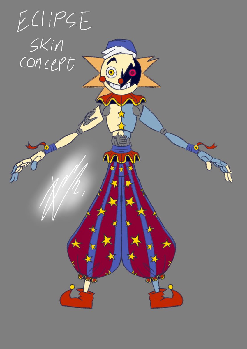 RhyanFox's tweet photo. Some sun/moon concepts i made #Fnaf_art #art #artists https://t.co/dBQFYoD5LG