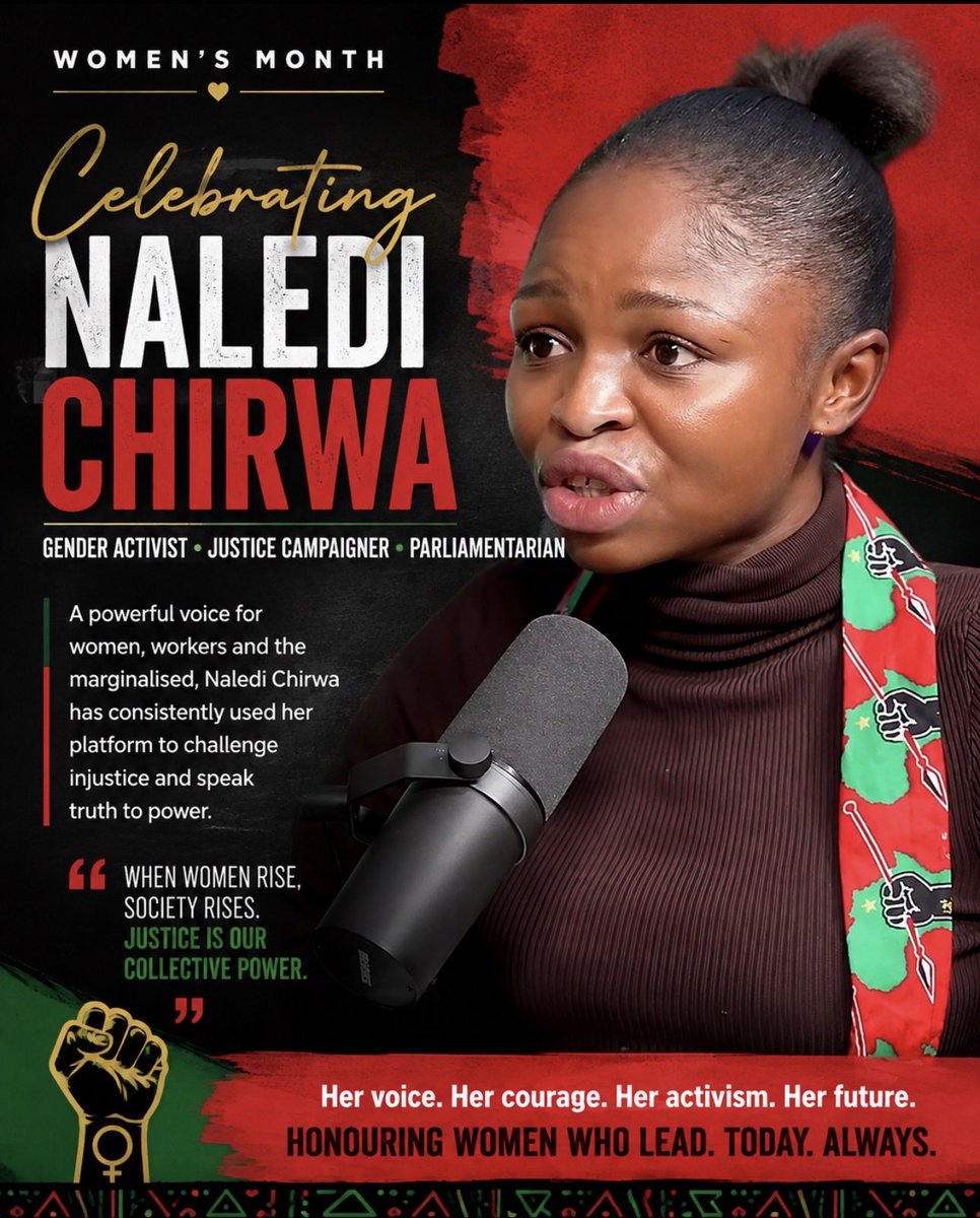 kimheller3's tweet photo. Good morning South Africa - as we celebrate Women this month - let’s us salute @NalediChirwa 

One of my all time favourites 🌹🌹 https://t.co/h9aMs4n3f1